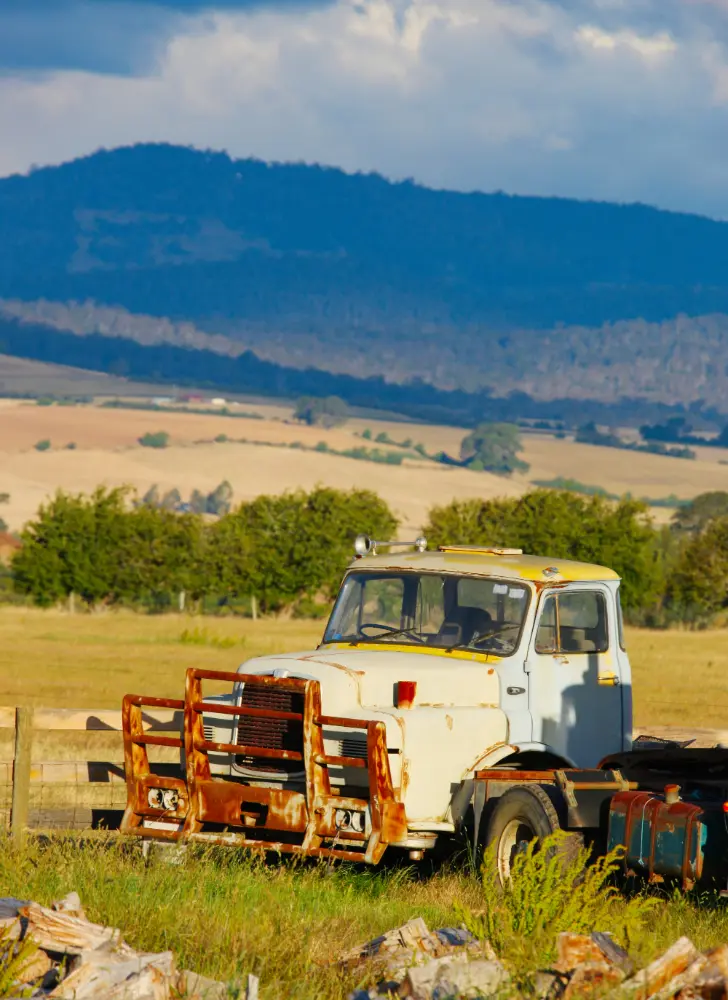 Old rusted truck ready for junk car removal in Bendigo
